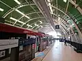 Platform 1 of Jati Mulya LRT station, 2023