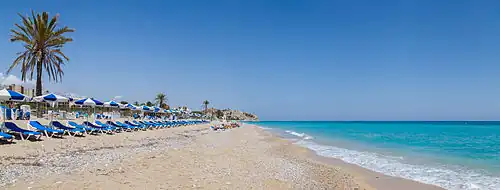 Paradise Beach in Villajoyosa.