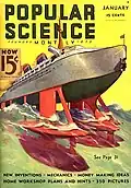 "Ship on Stilts Rides Above Waves", January 1936, by Edgar Franklin Wittmack