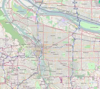 2017 Portland train attack is located in Portland, Oregon