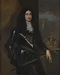 Charles II depicted with the Tudor Crown, painted after its destruction, c. 1670[47]
