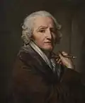 Portrait of Jean-Baptiste Greuze by his daughter Anna-Geneviève Greuze, 1804–5