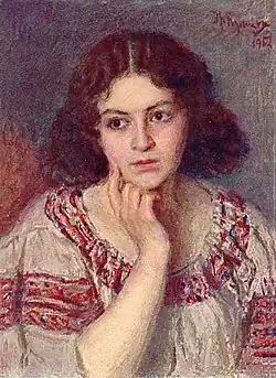 His daughter in costume for the opera Mazeppa (1907)