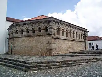 Northeastern corner of the building.