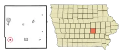 Location of Searsboro, Iowa