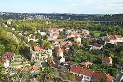 View of Hlubočepy from the west