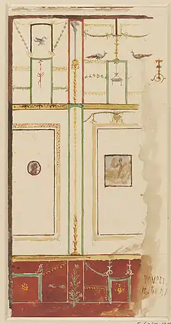Frescoed wall