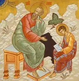 John the Evangelist with Prochorus