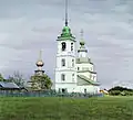 In an ensemble with the Church of the Intercession in 1909