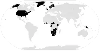Protestant majority countries in 2010