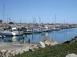 Marina boat launch
