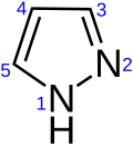 Skeletal formula with numbers