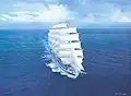 Royal Clipper (painting by Rainer Maria Latzke)