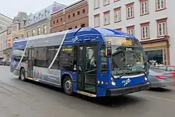 Nova Bus LFS HEV operating regular service