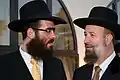 Rabbi Raskin with the Chief Rabbi of Israel, Rabbi Yona Metzger