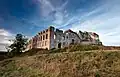 Rabsztyn Castle during reconstruction