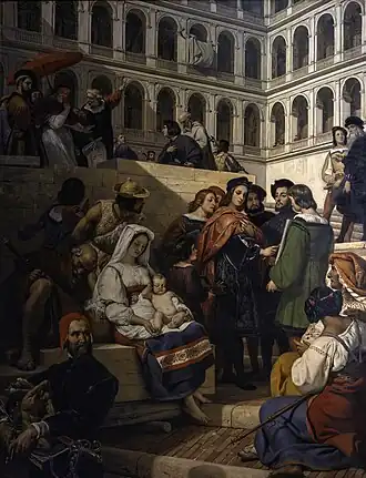 Raphael at the Vatican by Horace Vernet