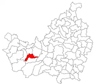 Location in Cluj County