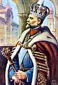King Ferdinand I in full regalia