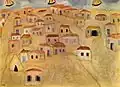 The Beginnings of Tel-Aviv, oil painting, 1912
