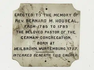 Rev Bernard Michael Houseal (Loyalist from New York; friend of Prince Edward)[16][17]