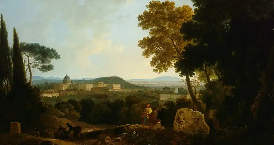 St Peters and the Vatican from the Janiculum, Rome, 1757