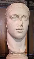 Colossal portrait of Alexander Severus from Ostia (222-235)[72][74]