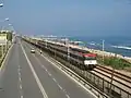 Renfe Class 447 by the Spanish coast.