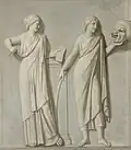 The Muses, Clio and Thalia (between 1793 and 1795)