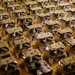 A swarm of robots
