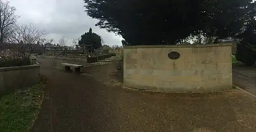 The memorial rose garden