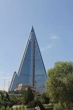 Image 5The incomplete Ryugyong Hotel in 2011. (from Culture of North Korea)
