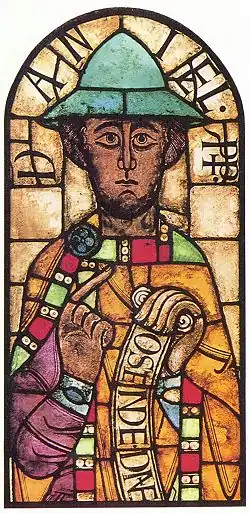 Daniel in stained glass, Augsburg, Germany, first half of twelfth century