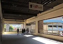 Walkway leading from the link bridge.