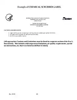Scrubber label