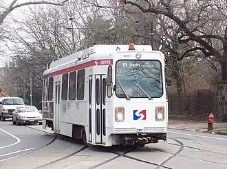 Subway–Surface trolley on train T4 (T line)