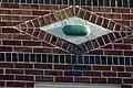 Detail of one of the terracotta watermelons