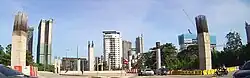 SPE Highway under construction at Jalan Ampang