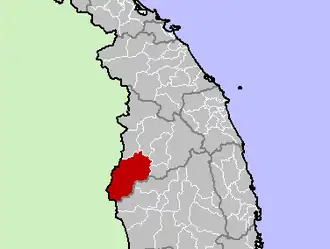 Location in Kon Tum province