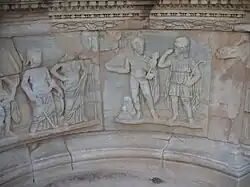 Two men standing