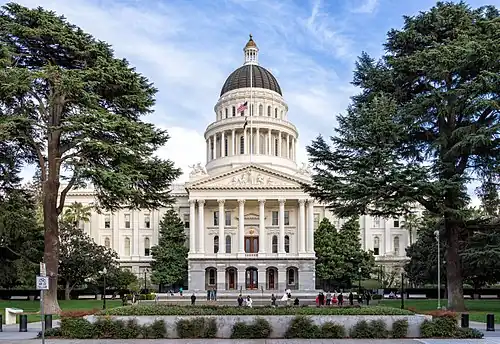 Image 11 California State Capitol Photograph credit: Andre m The California State Capitol, located in Sacramento, is the seat of the California government. The building houses the chambers of the California State Legislature, comprising the Assembly and the Senate, along with the office of the governor of California. The Neoclassical structure was designed by Reuben S. Clark and completed between 1861 and 1874. The California State Capitol Museum is housed on its grounds. More selected pictures
