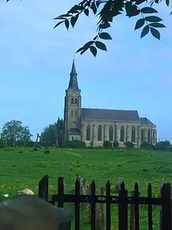 The church in Saint-Momelin