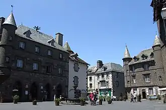 The town hall in Salers