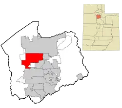 Location within Salt Lake County