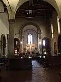 Interior view of the nave looking toward the apse