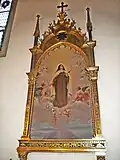 Interior-altarpiece with madonna