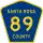 County Road 89 marker