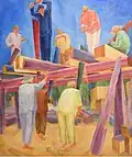 Sawyers. 1929. Canvas, oil