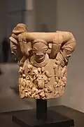 Relief fragment with heads and figures; 5th century BC – 5th century AD; length: 50&nbsp;cm (20&nbsp;in), height: 54&nbsp;cm (21&nbsp;in), width: 50&nbsp;cm (20&nbsp;in); terracotta; Musée du quai Branly. Like most African art styles, the Nok style focuses mainly on people, rarely on animals. All of the Nok statues are stylized and similar in that they have triangular-shaped eyes with perforated pupils, and arched eyebrows.