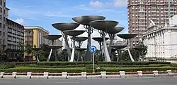 Sculpture on Longjiang Road, Bei'an